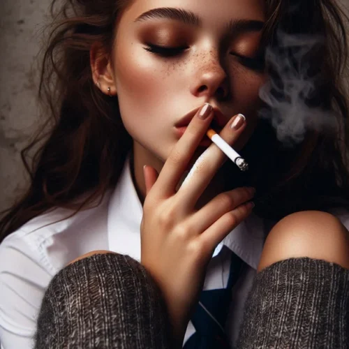 I also noticed how the act of lighting a cigarette, taking a drag, and exhaling the smoke became a familiar routine.